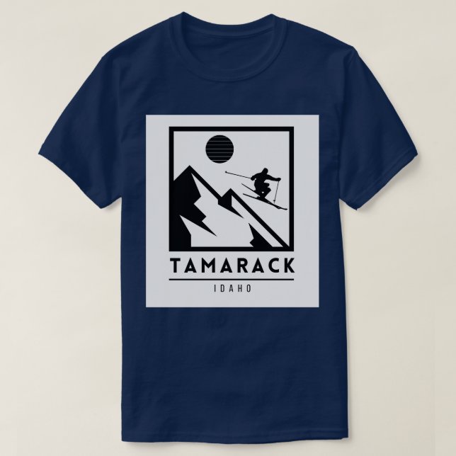 Camiseta Tamarack Idaho Estados Unidos Ski TShirt 1 (Frente do Design)