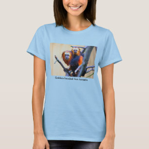 Camiseta tamarin Ouro-dirigido do leão