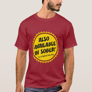 Camiseta também disponível sem álcool!