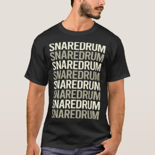 Camiseta Tambor Caçador Com Texto Branco Bateria