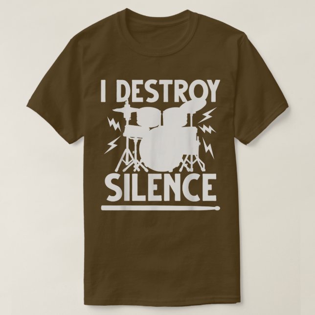 Camiseta Tambor-Cinto-Arte Homens Mulheres A Beber Música-P (Frente do Design)