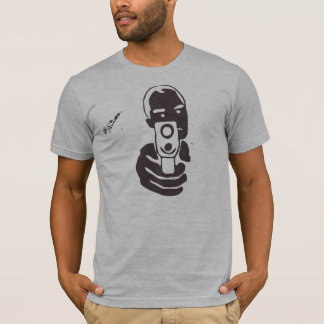 Camiseta Tambor de arma, carvão vegetal