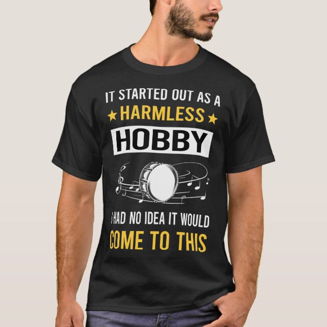 Camiseta Tambor de latão de hobby sem calor (Frente)