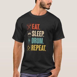 Camiseta Tambor de latência Repetir o tambor de voltagem re