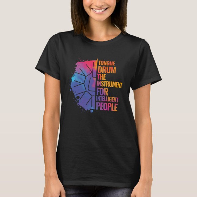 Camiseta Tambor De Língua Instrumento Para Pessoas Intelige (Frente)