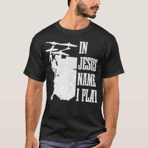 Camiseta Tambor Drummer Cristão Boca Para Jesus