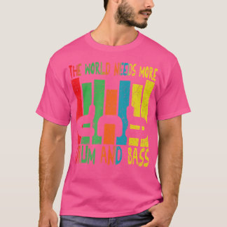 Camiseta Tambor E Bass Coloridos Rainbow Vintage Retro Styl