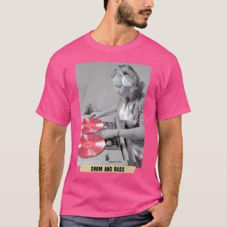 Camiseta Tambor E Bass Música Sobre Tampas De Tampão Dj