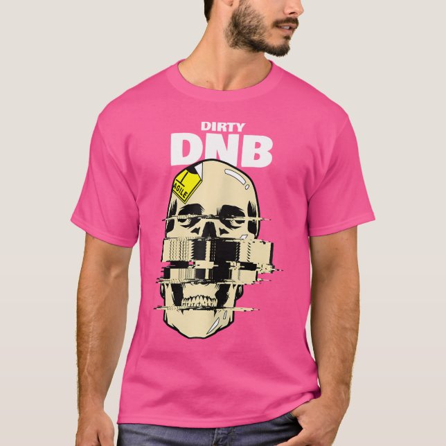 Camiseta Tambor E Bass Sujo Dnb Tambor Crânio N Bass (Frente)