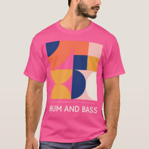 Camiseta Tambor E Bass - Techno Music Retro Design - Raver