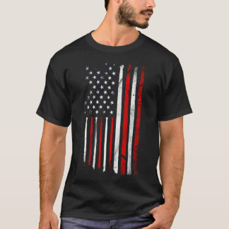 Camiseta Tambor gruda em uma bandeirola americana.