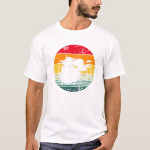 Camiseta Tambor Musical De Percussão De Drum Retrovisor Set