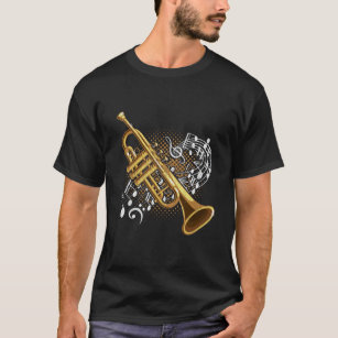 Camiseta Tambor Musical Notes Jazz Music Art