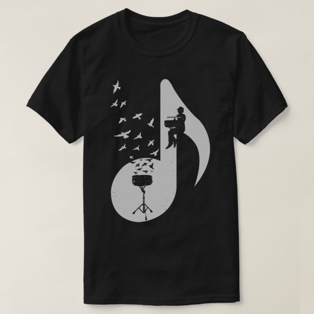 Camiseta Tambor Musical Snare (Frente do Design)