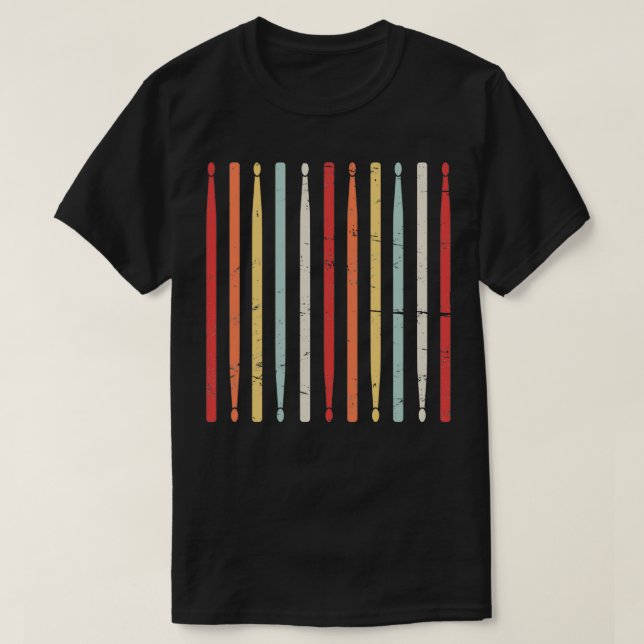 Camiseta Tambor Retro Coloca Persão da Banda de Marcha (Frente do Design)