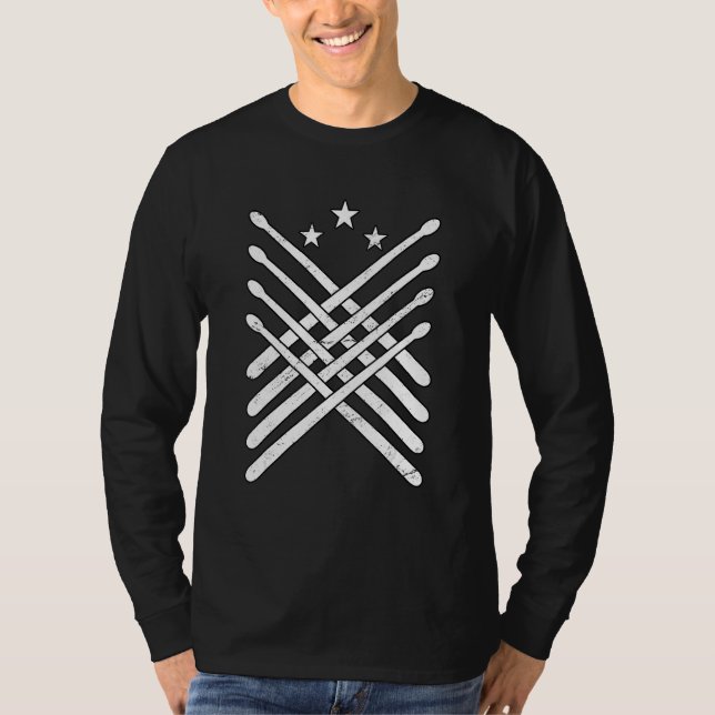 Camiseta Tambores Batera Palitos de Tambor (Frente)