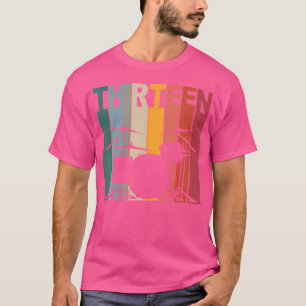 Camiseta Tambores de tambor de 13 de aniversário para camis