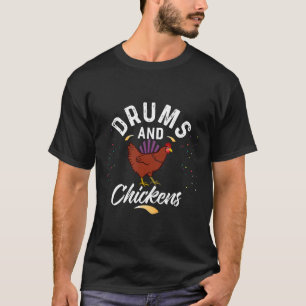 Camiseta Tambores E Frangos Hirt Para Baterista