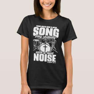 Camiseta Tambores Jesus Psalm 335 Drumming Percussion Chris