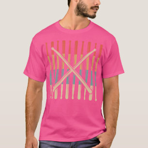 Camiseta Tambores Retro Drumsticks Drummer Percussion Drumm