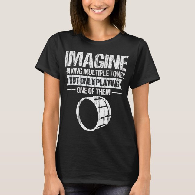 Camiseta Tambores Tambor Música Marcha Banda Drummer (Frente)