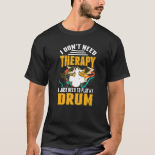 Camiseta Tambores Tambor Terapêutico Tambores Baterista