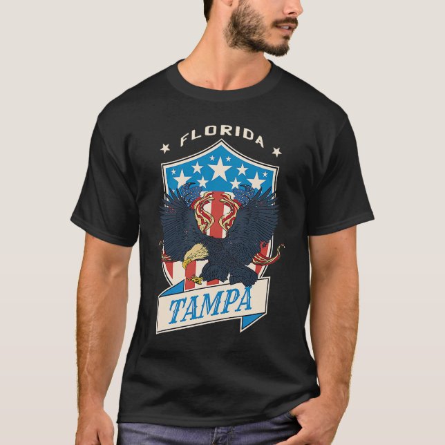 Camiseta Tampa City National Florida Day (Frente)