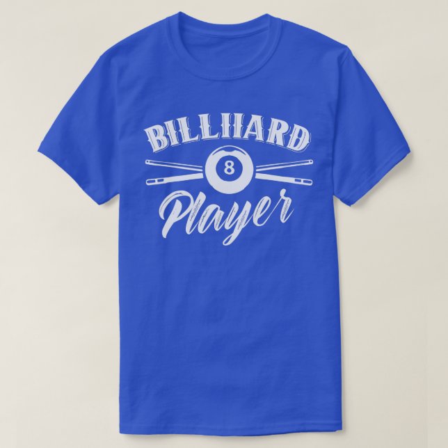 Camiseta Tampa da Piscina Billiard Player (Frente do Design)