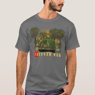 Camiseta Tampa de capacete da era do Vietnã MELOVEYOULONGTI