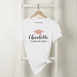 Camiseta Tampa de Gradução com Nome em Letra de Forma Doura
