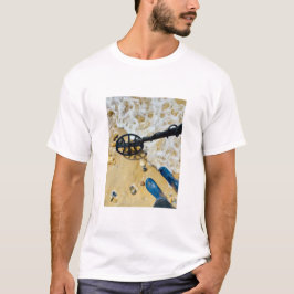 Camiseta Tampa de praia detectando T-Shirt - Presente Diver