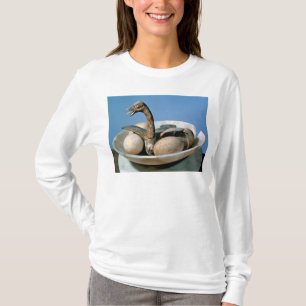 Camiseta Tampa de um frasco do alabastro decorado com um