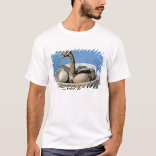 Camiseta Tampa de um frasco do alabastro decorado com um