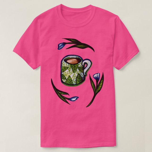 Camiseta Tampa do café (Frente do Design)