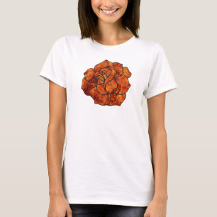 Camiseta Tampa do Rosa de Fogo Laranja