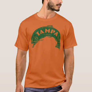 Camiseta Tampa Florida Fish Wordmark Green