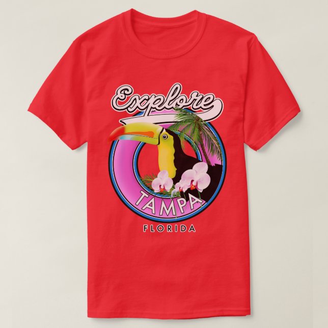 Camiseta Tampa florida retro (Frente do Design)