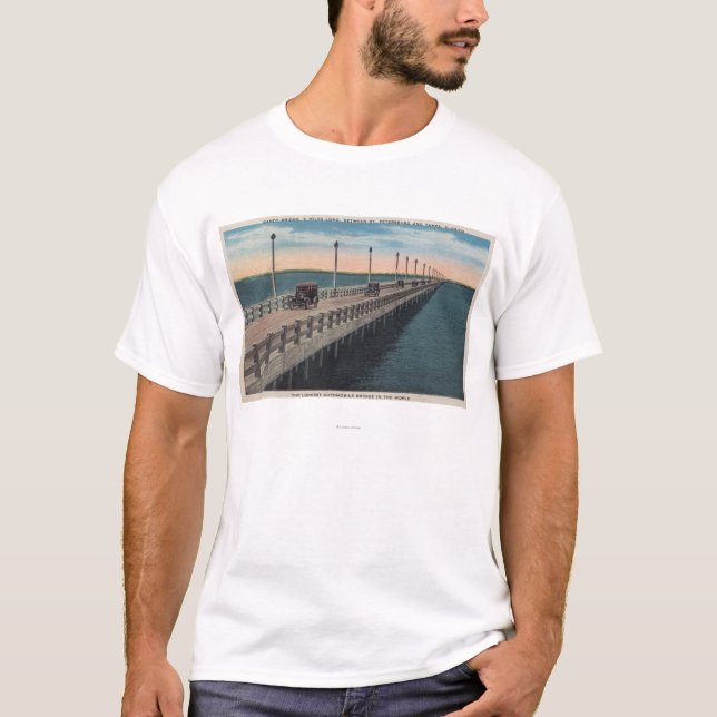 Camiseta Tampa, FloridaView de Gandy BridgeTampa, FL (Frente)