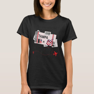 Camiseta Tampa Girl Cartão de Embarque Tampa