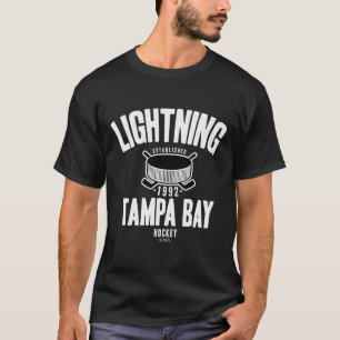 Camiseta Tampa Y Lightning Disco de Hóquei Azul Oficialment