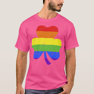 Camiseta Tampão arco-íris LGBTQ para o trevo da Rua