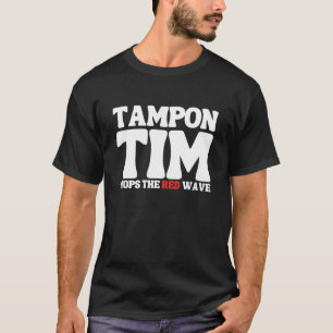 Camiseta Tampon Tim Will Pára A Onda Vermelha-Tim Walz 2024