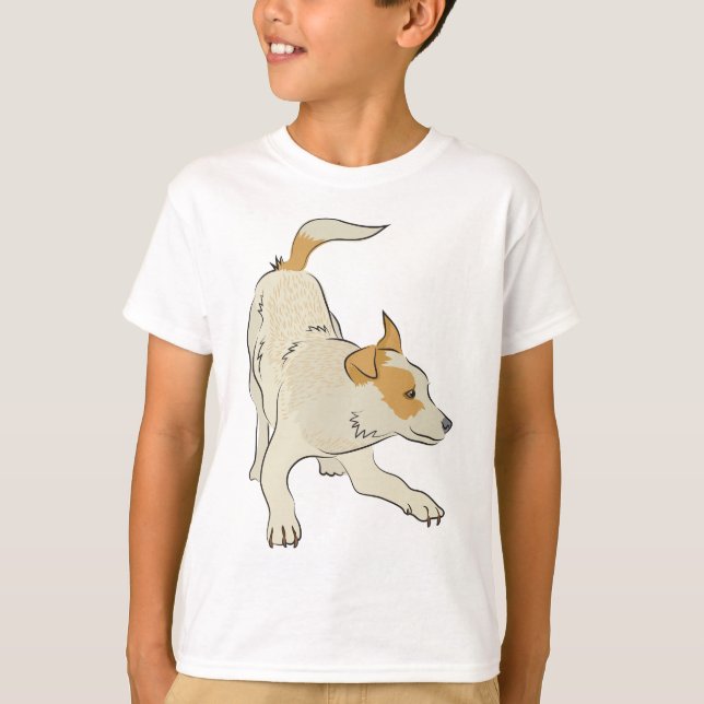 Camiseta Tan claro do cão de Heeler tão bonito! (Frente)