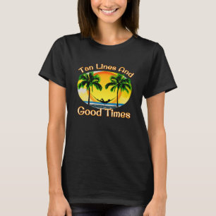 Camiseta Tan Lines Good Times Funny Beach Summer
