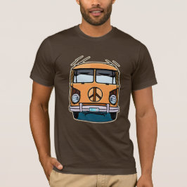 Camiseta Tan Retro Hippie Van Vintage Colors Art