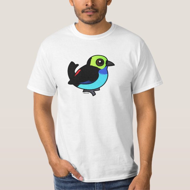 Camiseta Tanager do paraíso de Birdorable (Frente)