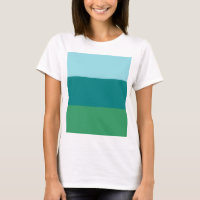 Tanager Turquesa, Azul Teal e Verde Kelly Horiz