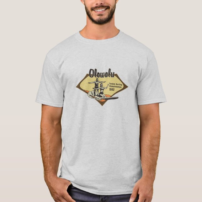 Camiseta Tandem Surfing Havaiano Retro (Frente)