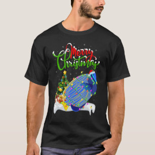 Camiseta Tang Fish Xmas Decorações Tang Fish Peixe Natal