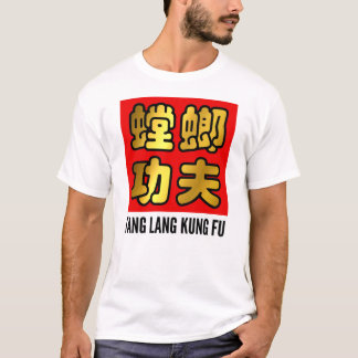 Camiseta Tang Lang Rezando Mantis Kung Fu Dourado Selo